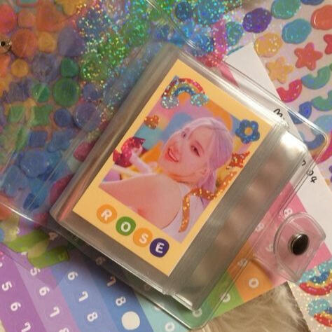 Album Holder with Colored Polaroid